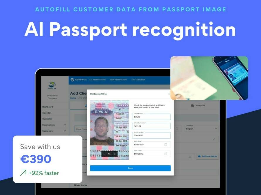 AI passport recognition in