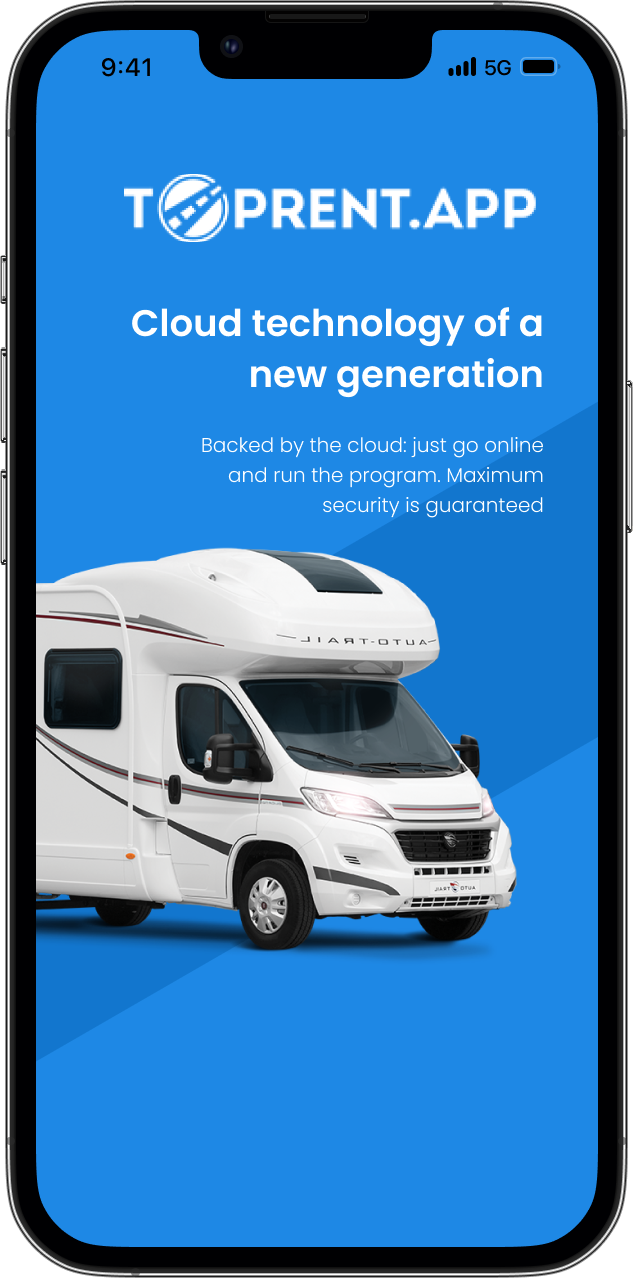 Cloud technology of a new generation for motorhomes