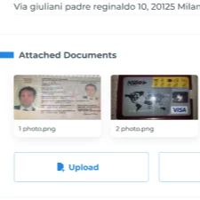 Uploading photos of ID documents