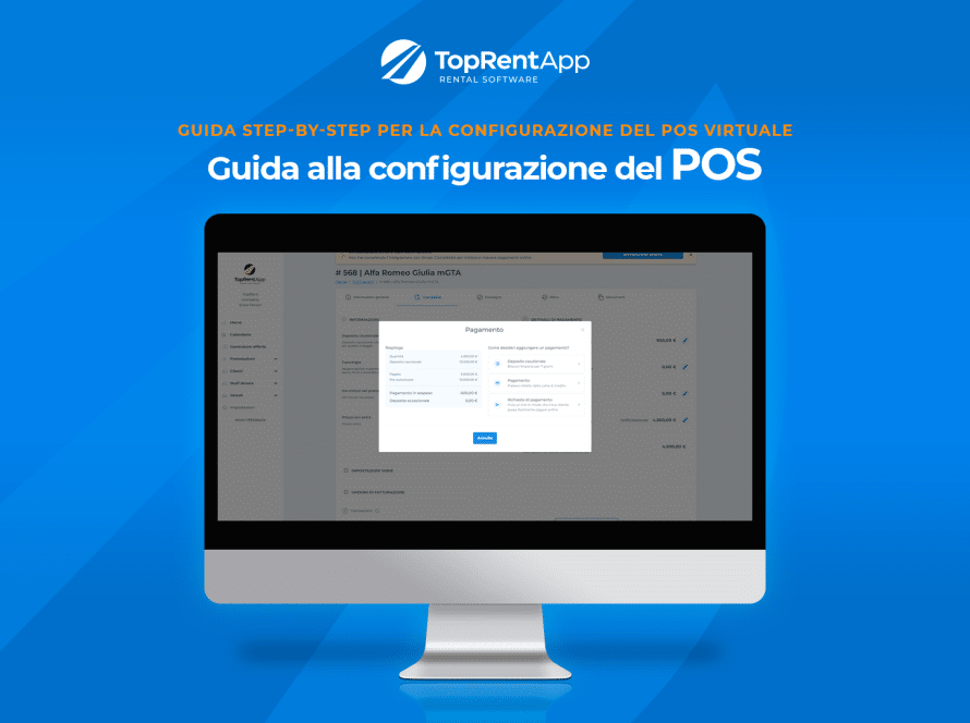 Guida alla configurazione del POS virtuale in TopRent.app